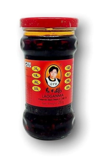 Fagioli di soia fermentati con chilli in olio - Laoganma 280g.